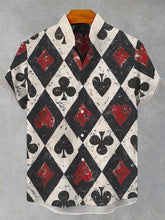 Herren-Poker-Kurzarm-Shirt